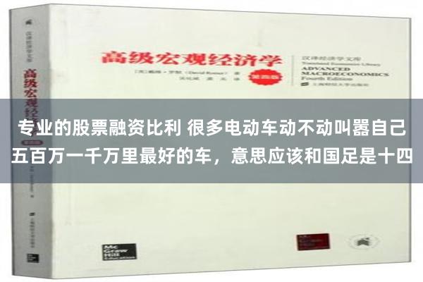 专业的股票融资比利 很多电动车动不动叫嚣自己五百万一千万里最