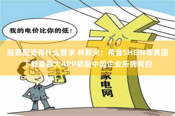 股票配资有什么要求 林毅夫：希音SHEIN等美国下载量最大A