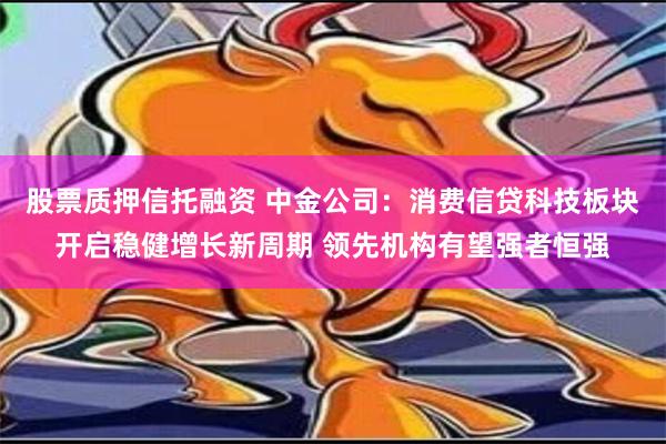 股票质押信托融资 中金公司：消费信贷科技板块开启稳健增长新周